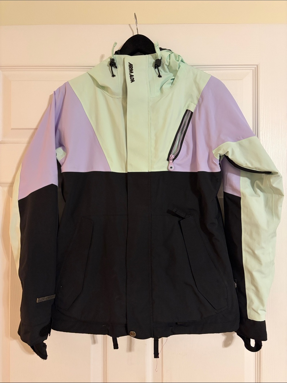 Armada Kindle Ski Jacket Women’s MegaRex Colorblock Pastel Purple Mint Black